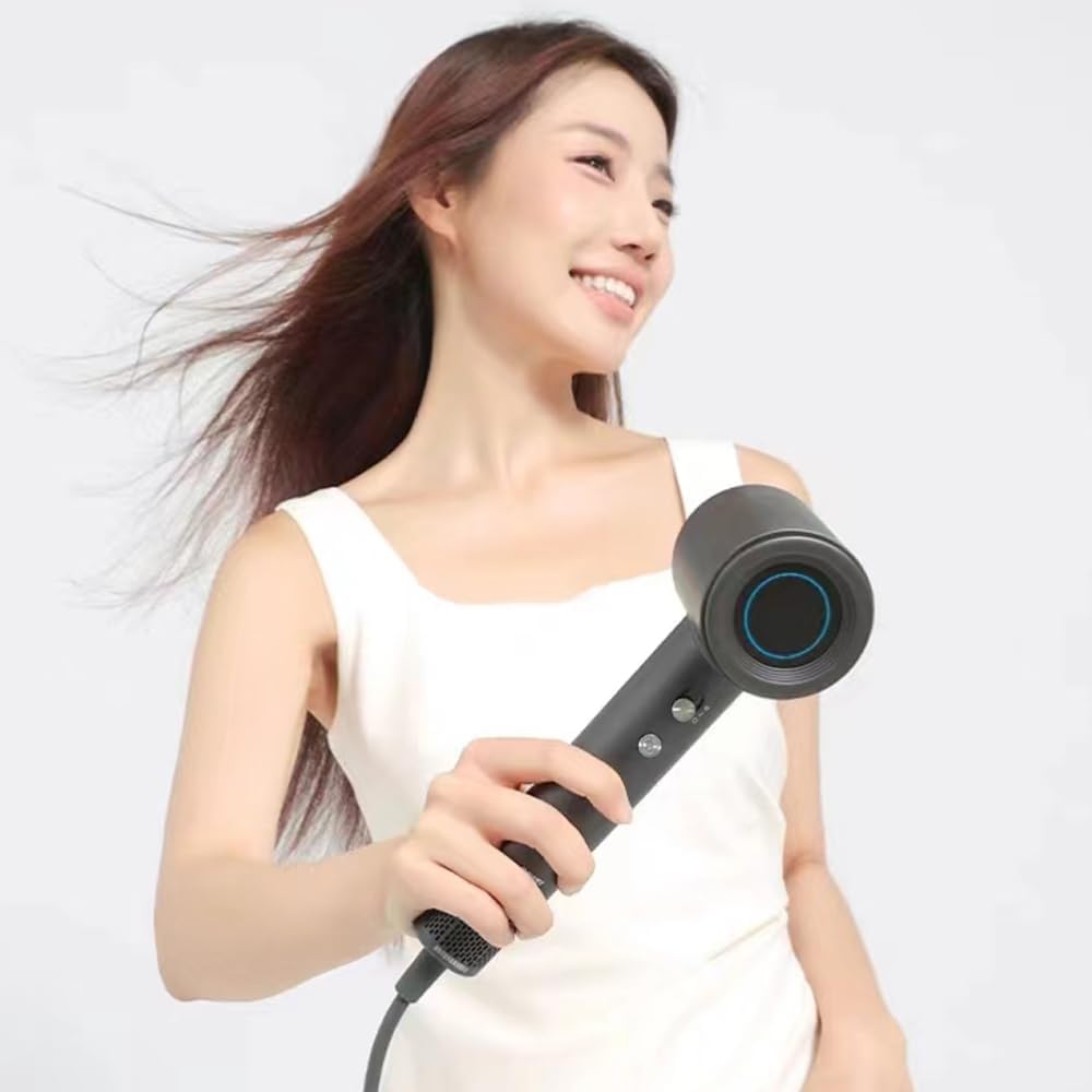 BOWEI Lightweight Hair Dryer 110,000 RPM 3 Speeds 6 Temps Negative Ionic Technology - Image 3