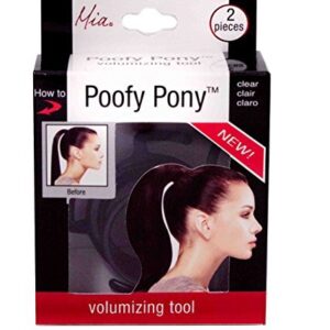 Mia Poofy Pony Volumizing Styling Tool for Thick, Full Ponytails Using Your Own Hair - Ideal for Women, Teens, Moms, and Those with Thin Hair or Cancer Survivors