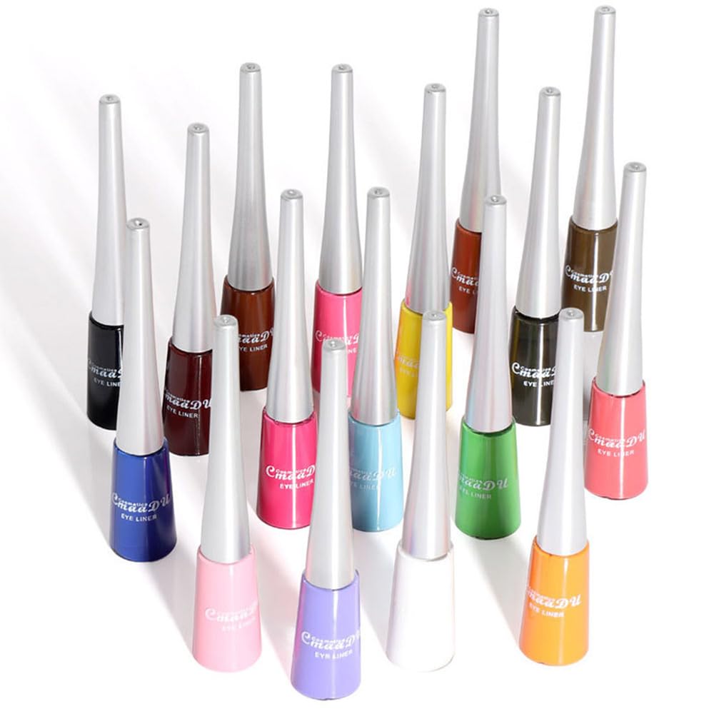EVPCT 2-Piece Waterproof Liquid Eyeliner Set with Colorful Stamps for Women, Black - Image 7