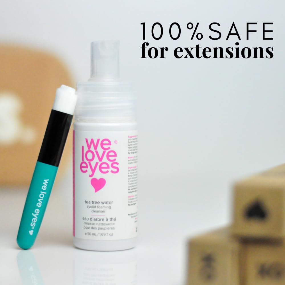 We Love Eyes 100% Oil Free Tea Tree Water Eyelid Foaming Cleanser 4 oz for Lash Care - Image 4