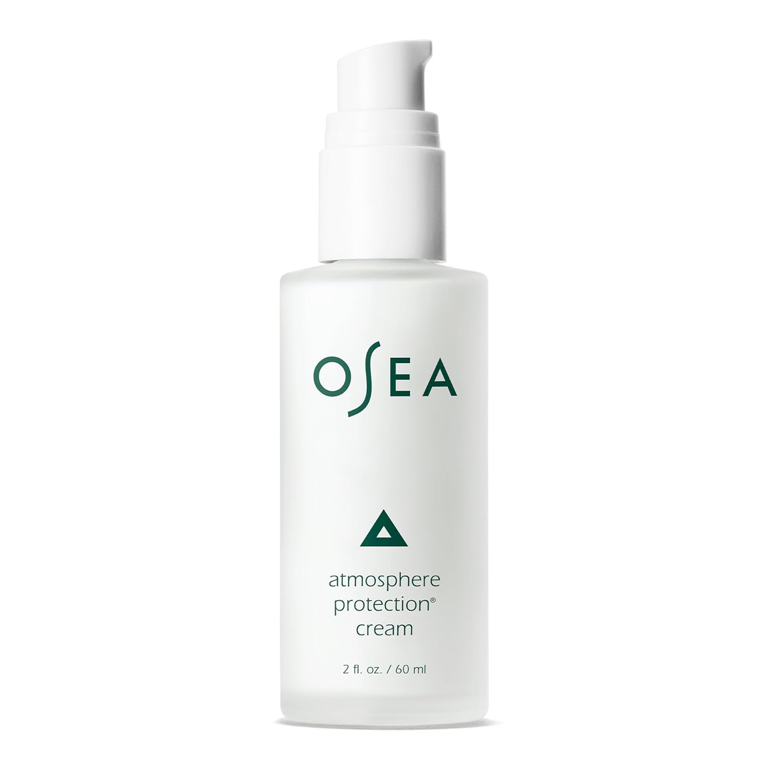 OSEA Atmosphere Protection® Cream 2oz - Lightweight Face Moisturizer for Fast-Absorbing Hydration - Smooths with Niacinamide, Shea Butter, and Undaria Seaweed - Ideal Under Sunscreen or Makeup