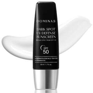 Tone-up Sunscreen DOMINAS (1.7fl oz) - SPF 50, Korean Skin Care, Niacinamide, Panthenol, UV Defense Sunblock, No White Cast, Non-Greasy, Hydrating, Lightweight Protection for Face & Body