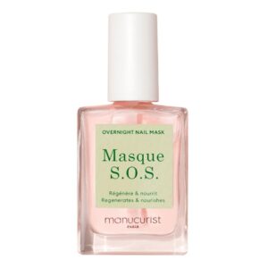 Manucurist SOS Nail Mask - Nail Care - Overnight Nail Mask - For Severely Damaged Nails - 80.5% natural plant based ingredients - 0.5 fl oz