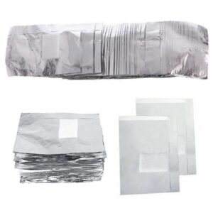 400Pcs Nail Polish Remover Gel Nail Foil Wraps Aluminium Soak Off Foils Cotton Pads Gel Nail Polish Wraps Removal Tool Finger Nail Polish Remover with Lint-Free Lager Cotton Pad