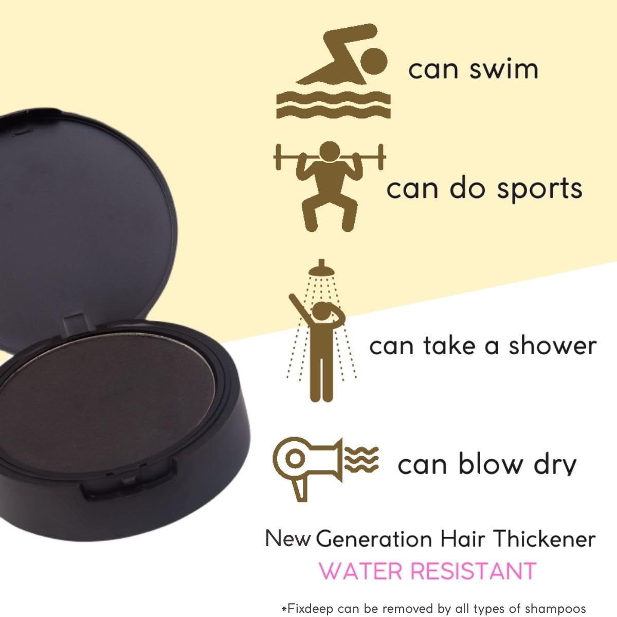 14g Waterproof Sweat-Resistant Gray Hair Fibers for Thinning Hair Bald Spots - Image 5