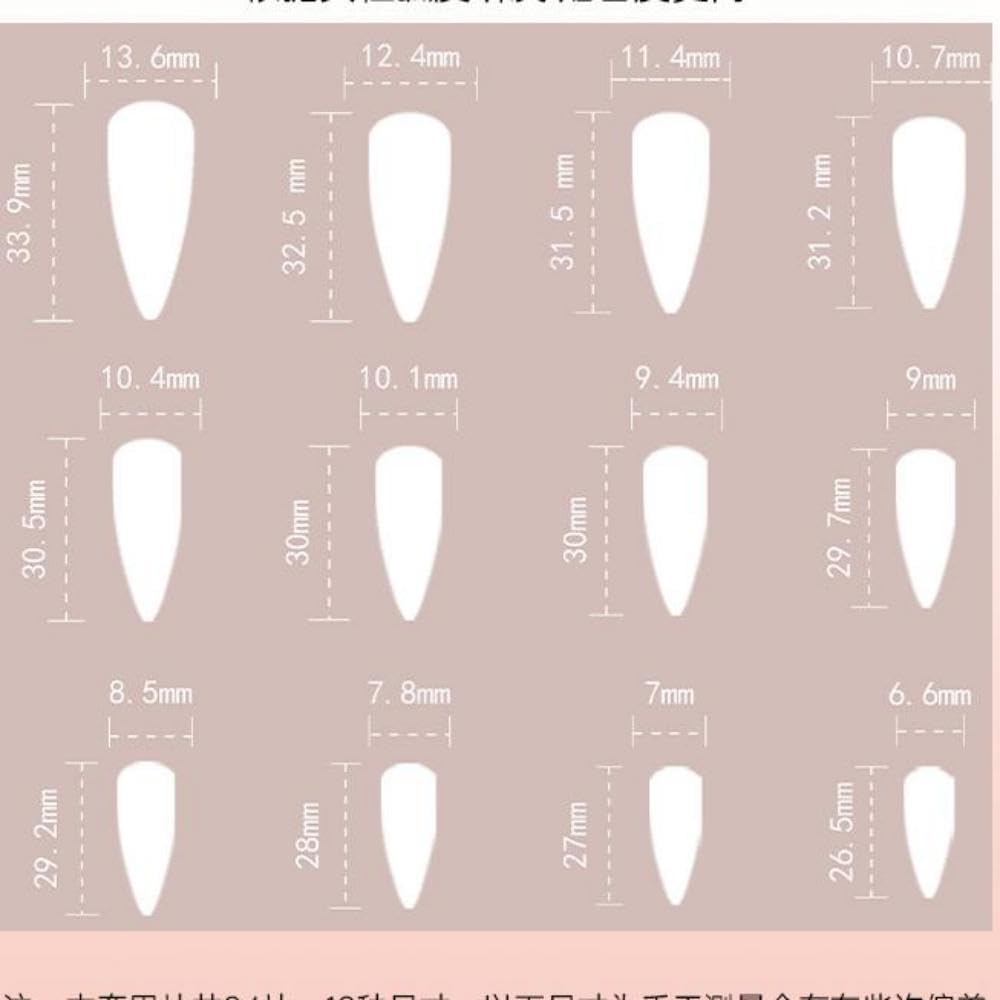 Glossy Pink Ombre Stiletto Press on Nails with Gold Design, Reusable 24 Piece Set - Image 6