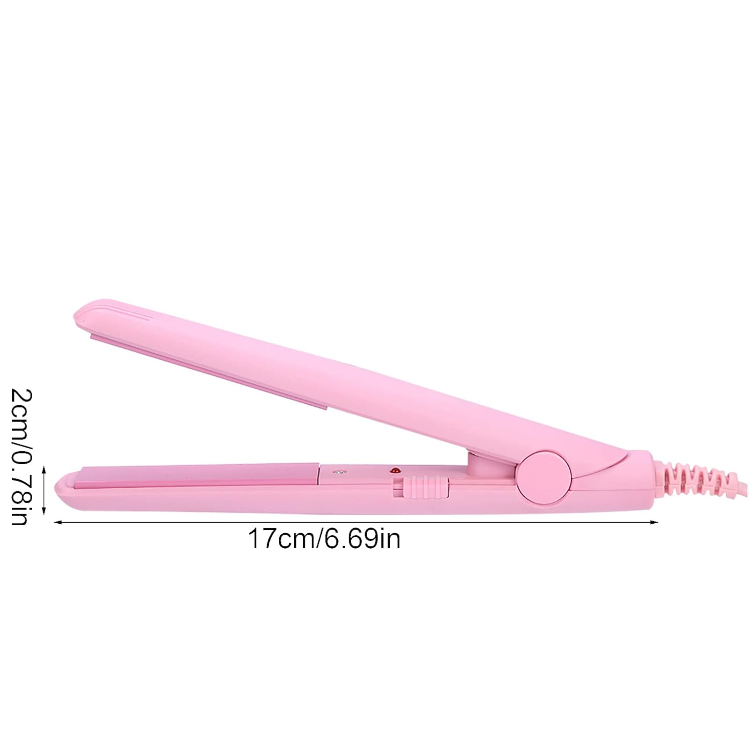 Mini 2-in-1 Ceramic Tourmaline Hair Straightener and Curler for Short Hair Anti-Frizz Touch Control - Image 8