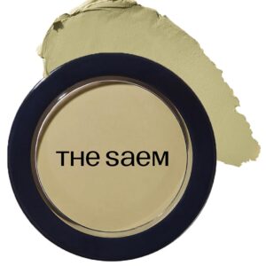 THESAEM Cover Perfection Pot Concealer #Green Beige - High Adherence & Coverage Balm, Conceals & Corrects Redness Spots, Matte Finish Sebum Control for Oily and Combination Skin