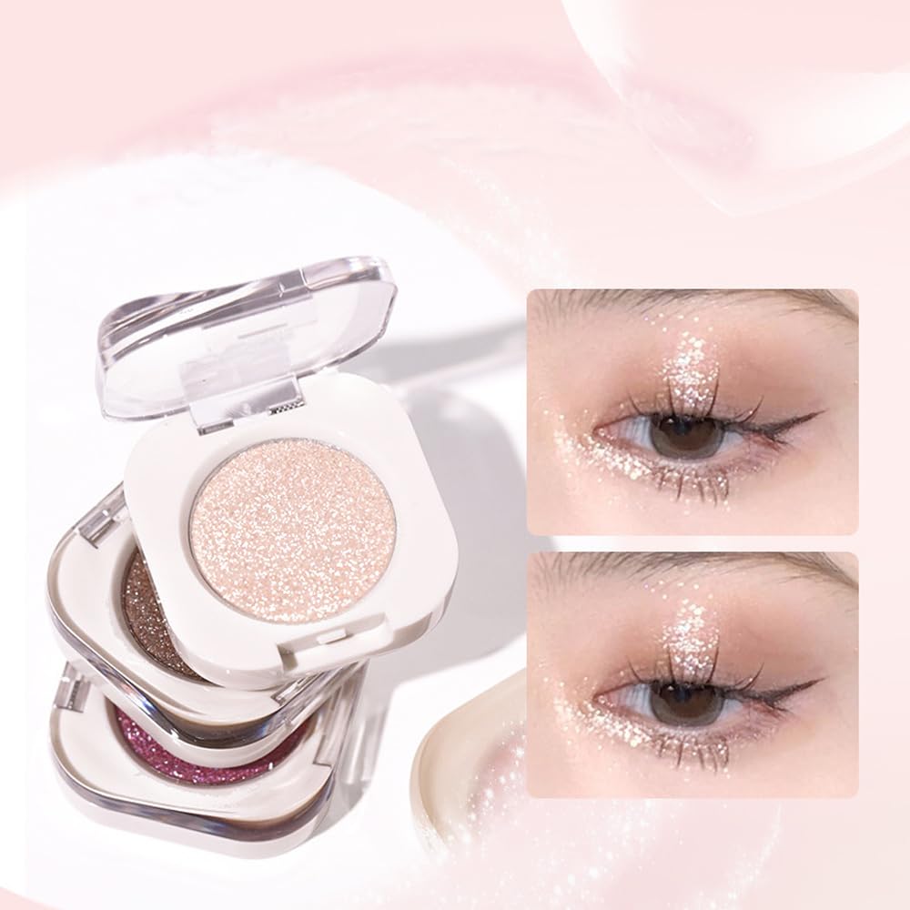 Champagne Bronzer Glow Single Glitter Eyeshadow - High Pigment Smooth Powder 10g - Image 5