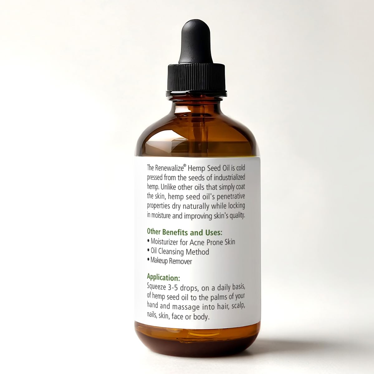 Organic Hemp Seed Gentle Face Cleansing Oil 4oz for Acne Prone Skin - Image 2