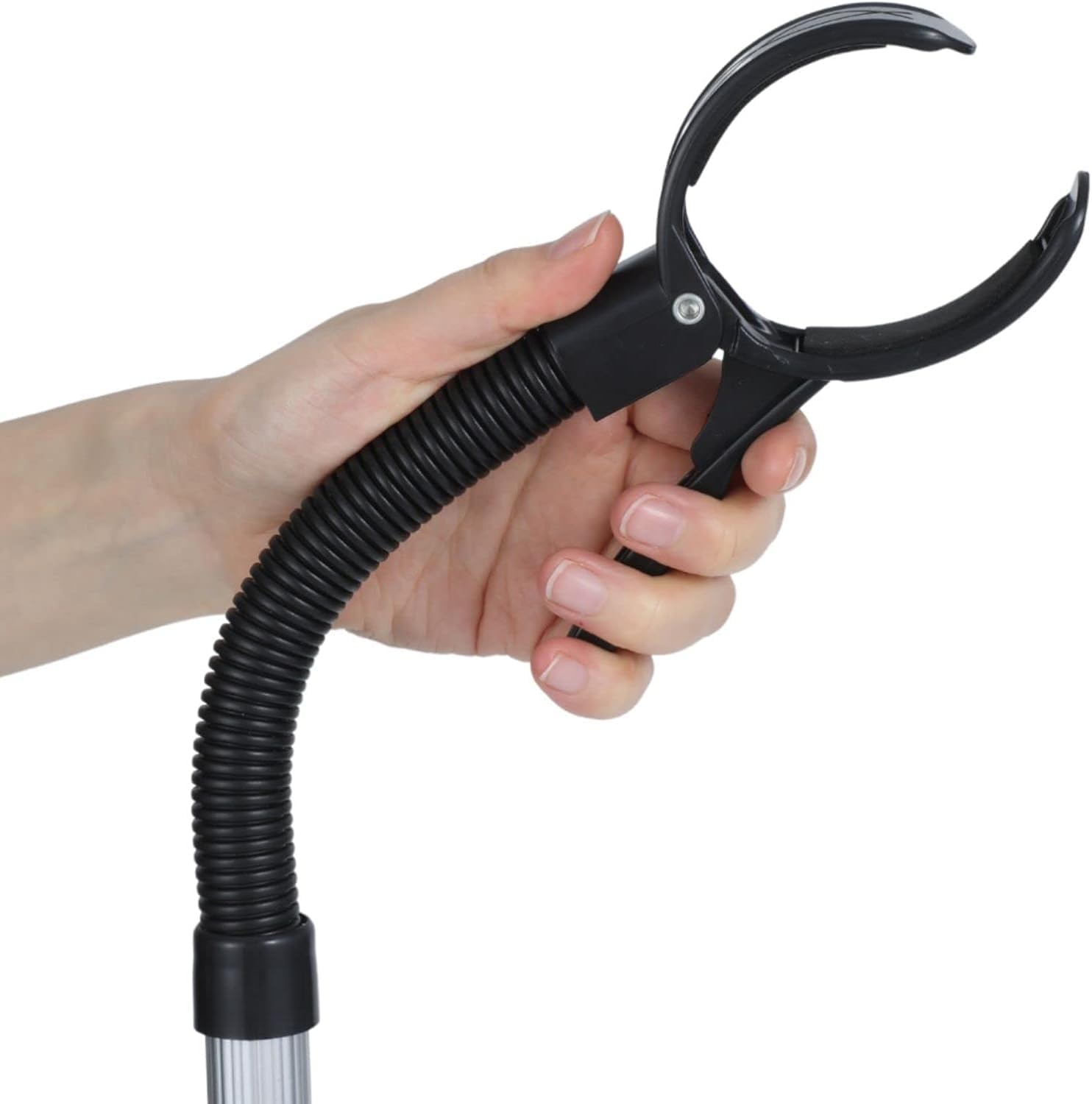 Adjustable 360 Rotation Hair Dryer Holder Stand with Heavy Base for Countertops - Image 2