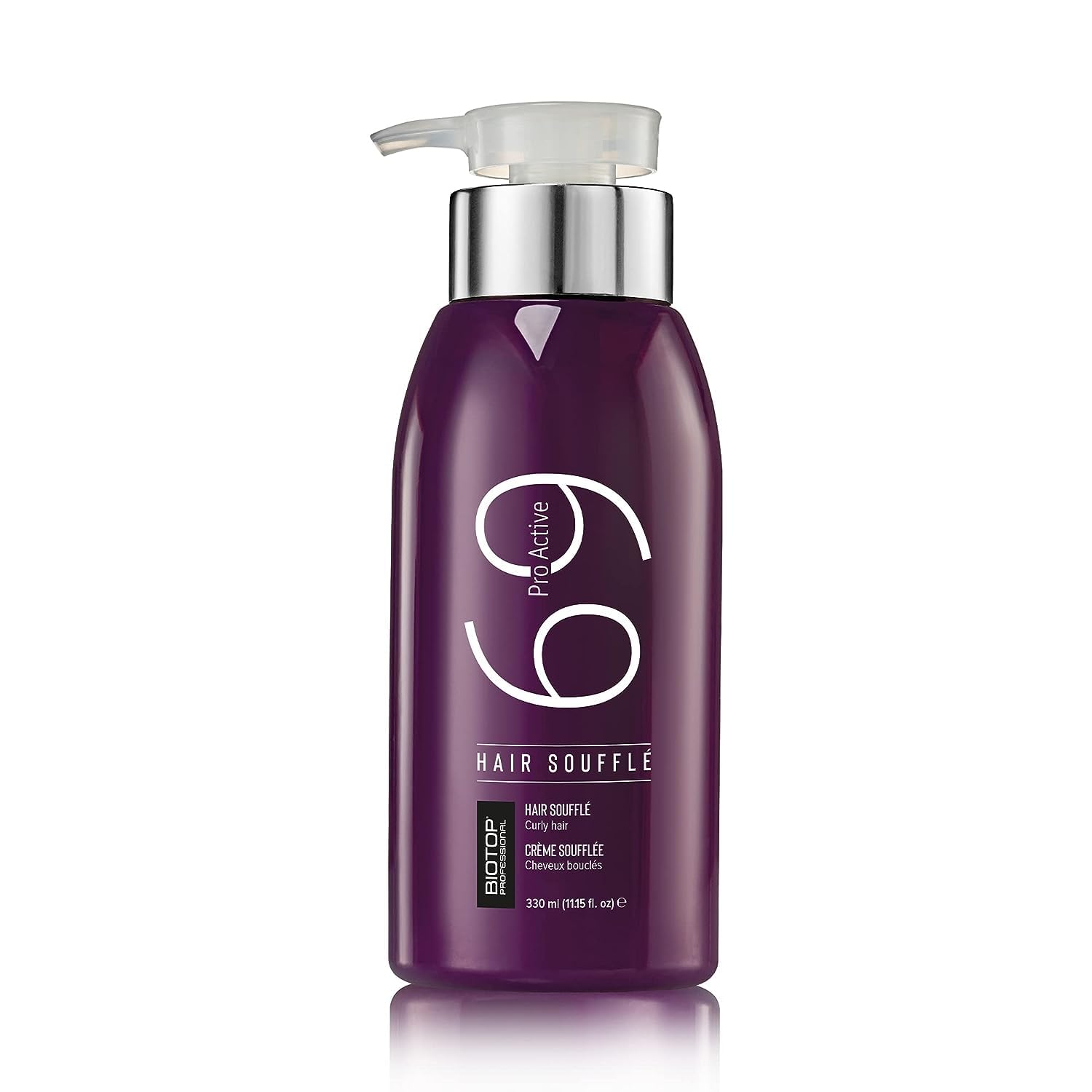 Biotop Professional Pro-Active Hair Soufflé - Curl Enhancing Leave In Styling Cream for Flexible & Frizz-Free Curls - Made with Almond Oil, Coconut Oil & Avocado Oil - Cruelty-Free Hair Care (11.15oz)
