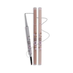 Waterproof Gel Eyeliner Pencil - Highly Pigmented, Smudge-proof, Longwearing and Ultra-Fine Tip for Precise Eye Makeup - Built-in Brush for Easy Application - Ideal for women & girls(01 Black)