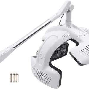 Professional Wall Mounted Hair Dryer, 1500W Wall Mount Hair Hood Dryer for Salon, Adjustable Temperature and Time, Swing Arm Hair Dryer