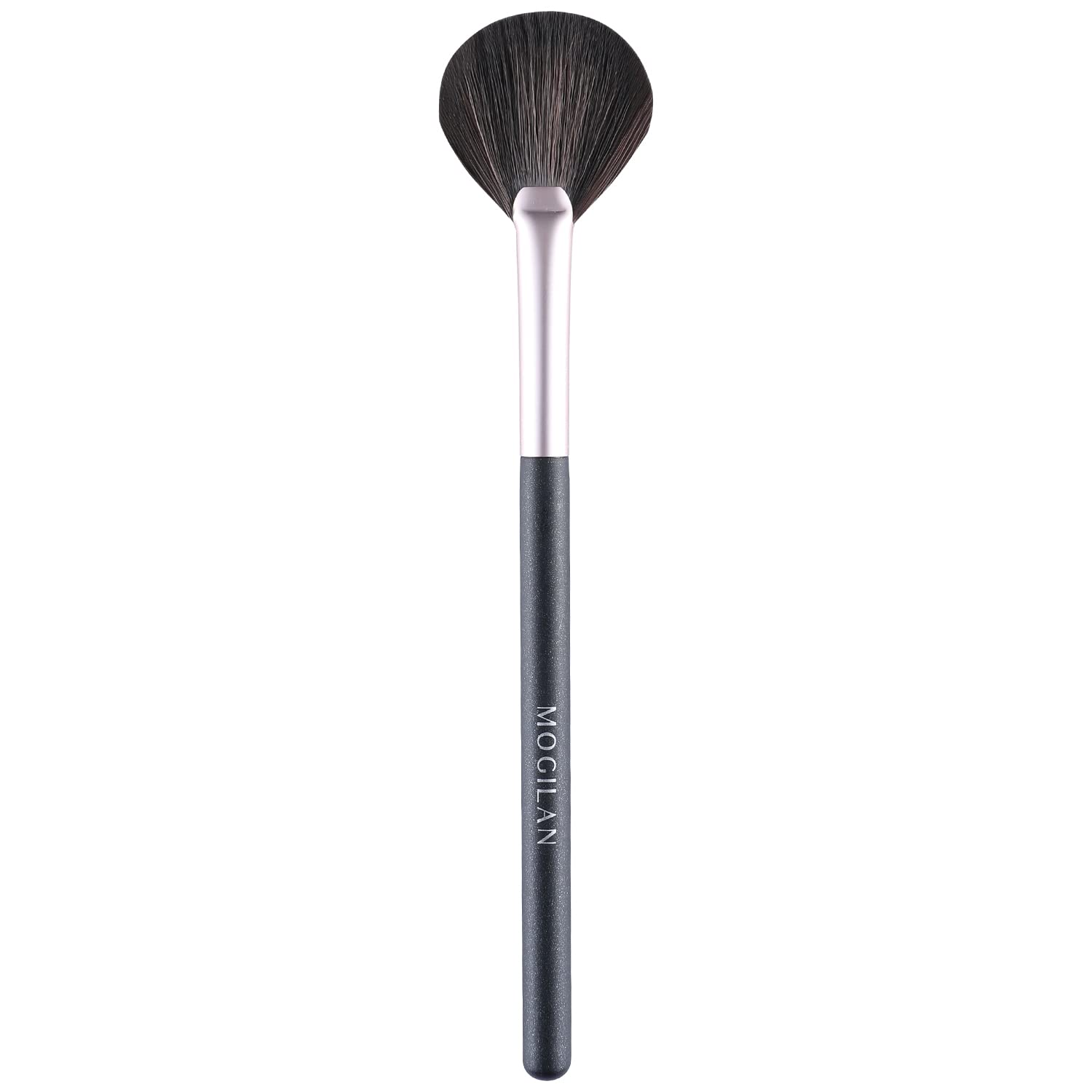 Fan Brush Professional Blush Brush Soft Vegan Synthetic Makeup Brush for Face Highlighting,Buffing and Blending with Powder Cream Cosmetics Blusher Highlighter Applicator Eyeshadow Brush