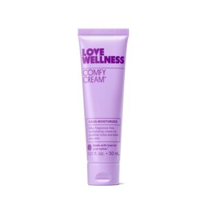 Love Wellness Comfy Cream | Vulva & Vaginal Moisturizer Cream | Daily Care for Dry & Sensitive Vulva | Non-Irritating & Fragrance-Free | Nourishing Vulva Balm for Vaginal Health Support | 1.01 oz.