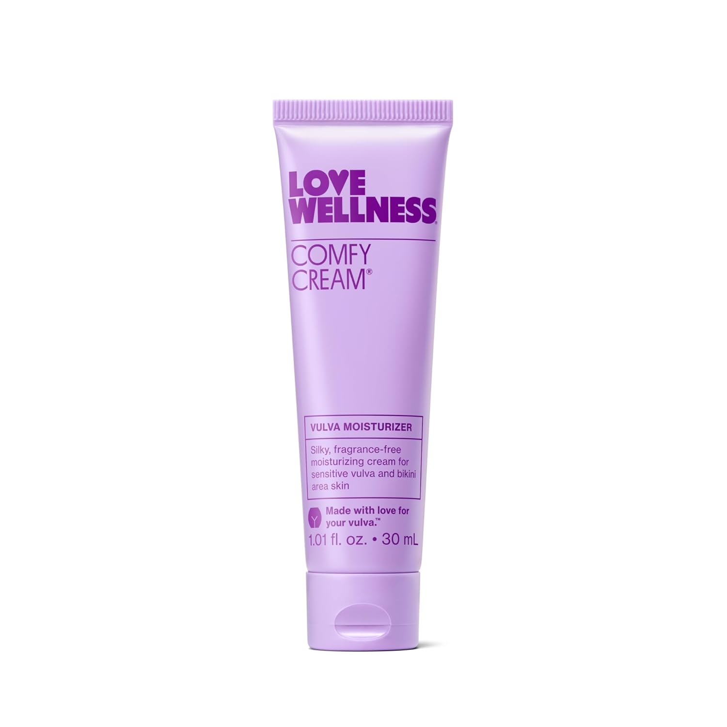 Love Wellness Comfy Cream | Vulva & Vaginal Moisturizer Cream | Daily Care for Dry & Sensitive Vulva | Non-Irritating & Fragrance-Free | Nourishing Vulva Balm for Vaginal Health Support | 1.01 oz.