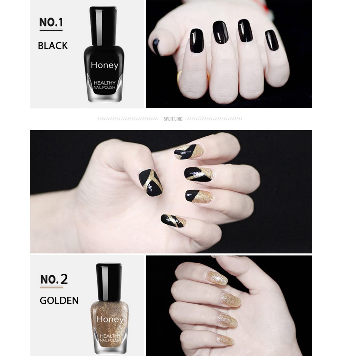 6-Bottle Quick-Drying Non-Toxic Easy Peel-Off Nail Polish Set for Women and Girls - Image 5