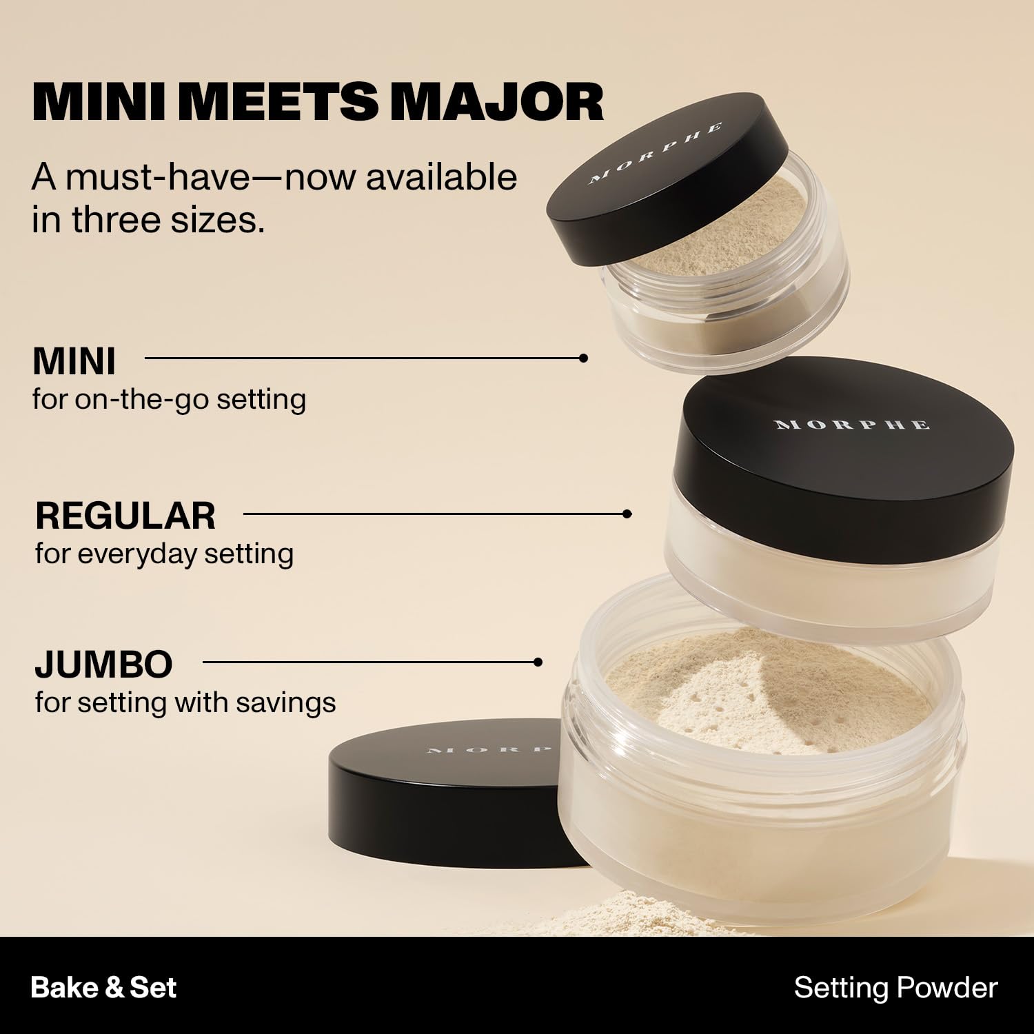 Morphe Bake & Set Talc-Free Lightweight Banana Setting Powder 0.31 oz - Image 6