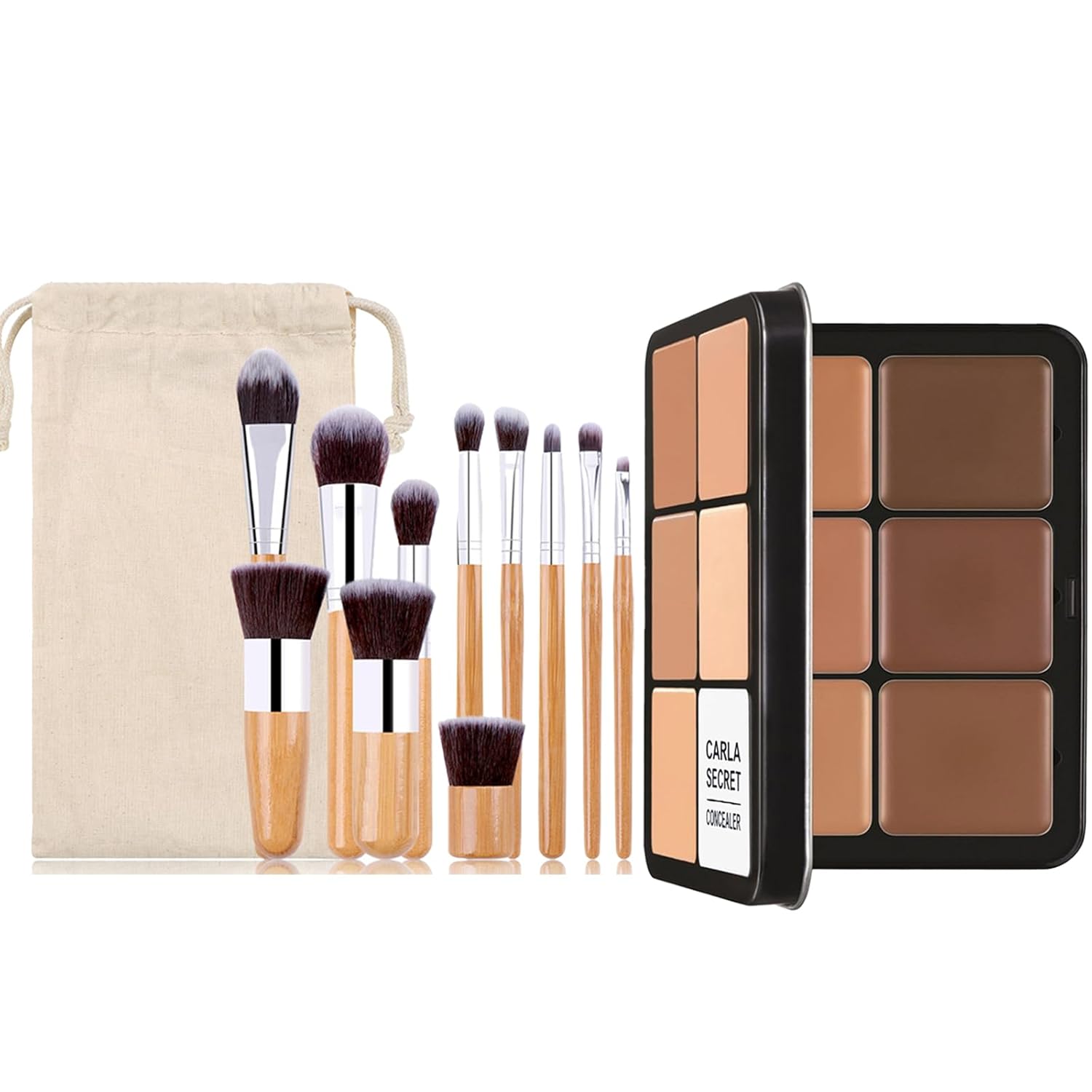 12 Shade Creamy Full Coverage Concealer Palette for Flawless Complexion - Image 3