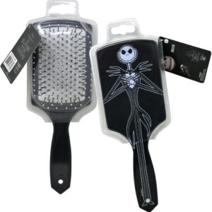 Nightmare Before Christmas Paddle Brush for Hair - Jack Skellington Paddle Hair Brush for Men and Women, Styling and Detangler Brush for Kids, Disney Paddle Detangler Hair Brush for All Hair Types