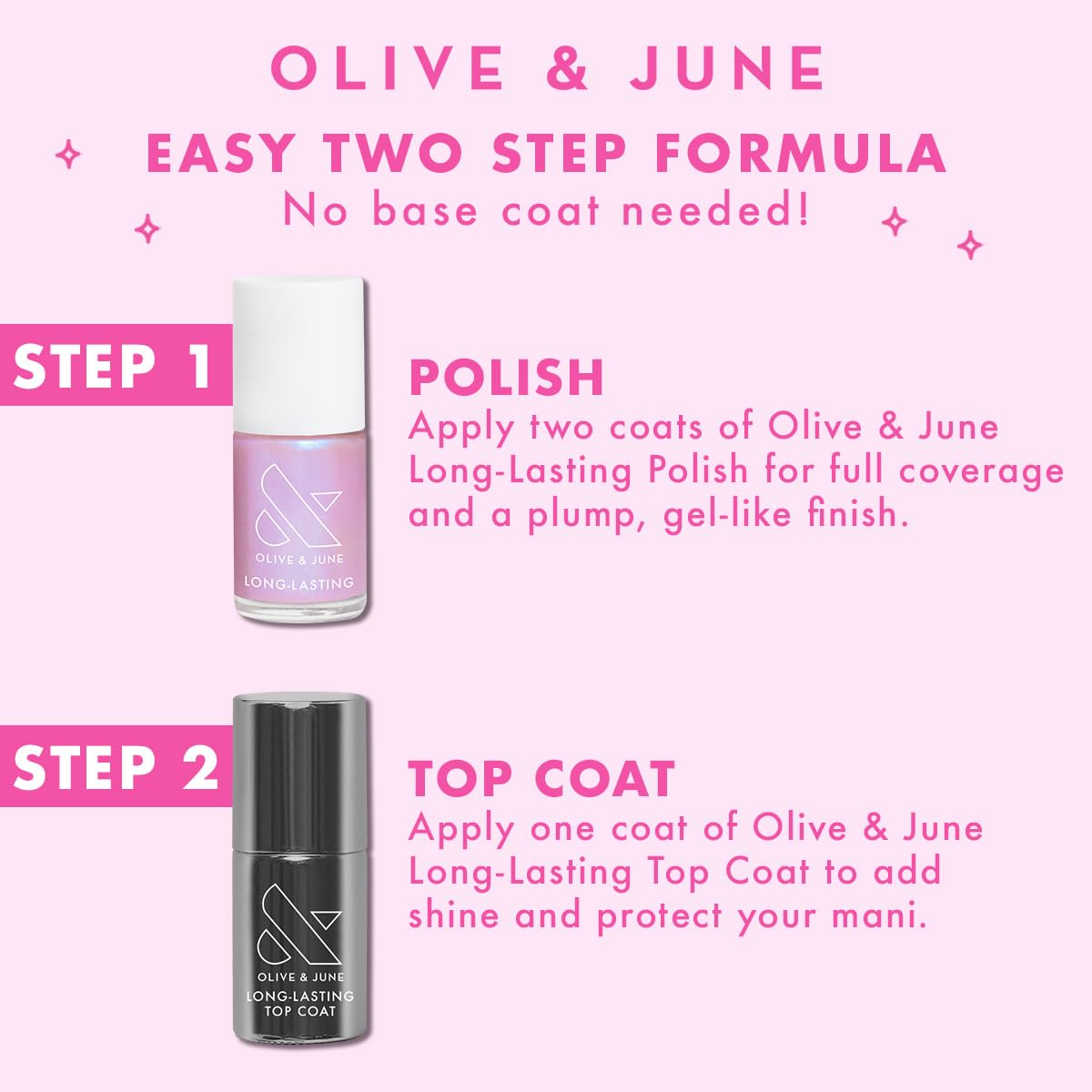 Olive & June Grape Soda Nail Polish 15-Free Vegan Gel-Like Finish 0.5 oz - Image 6