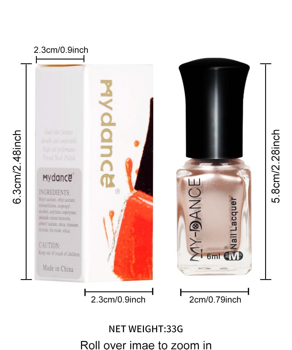 Metallic Mirror Effect Nail Polish 6ml Long-Lasting Quick Dry Chrome Lacquer - Image 3