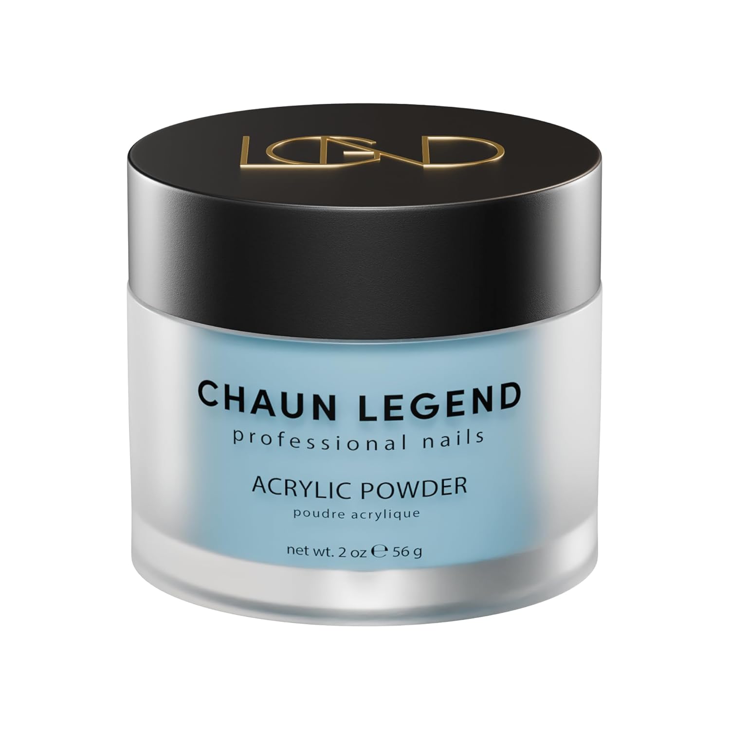 Chaun Legend Acrylic Nail Powder | 2 oz Aquarius | Bubble Free, Self Leveling, Fake Nails, Carving & Extensions