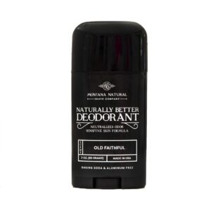 MNSC Old Faithful Deodorant - Magnesium & Activated Charcoal, Sensitive Skin Formula - Aluminum-Free, Baking Soda-Free, All-Natural, Plant-Derived - Made in USA