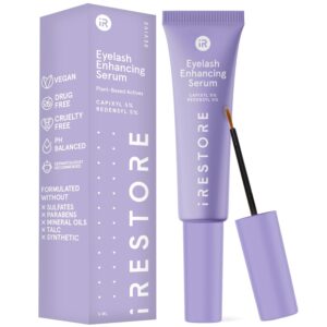 iRESTORE Eyelash Growth Serum | Vegan Prostaglandin Free & Non Irritating | For Thicker, Fuller, Longer and Gorgeous Eye Lashes | Lash Enhancing Serum | 3 Month Supply 5ml