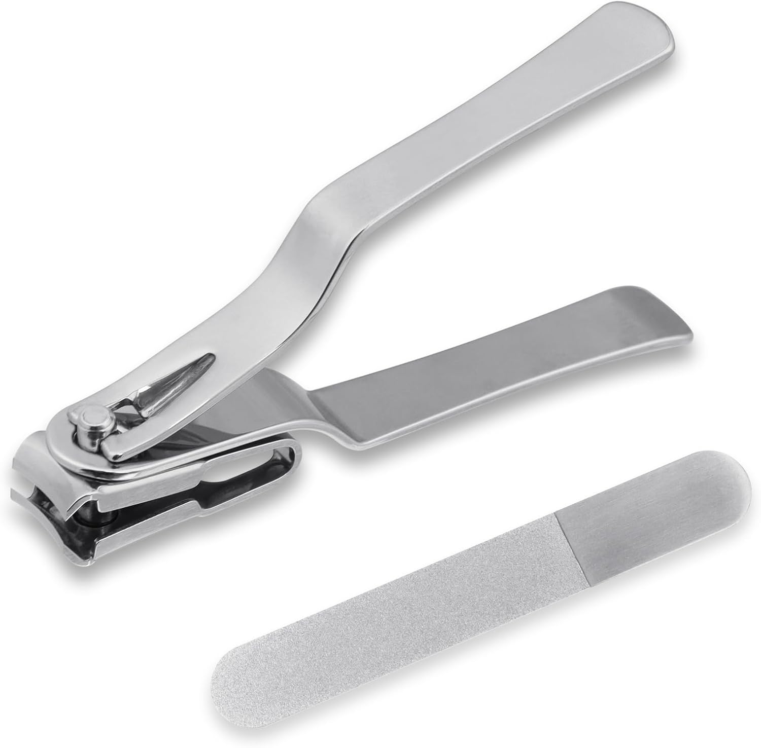 360° Rotating Toenail Clippers for Seniors, Long Handle Fingernail Clippers for Men and Women, Ergonomic Grip Toenail Clipper for Thick Nails