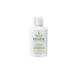 Hempz Sensitive Skin Herbal Body Moisturizer with Oatmeal, Shea Butter for Women and Men,2.25 oz. -Premium,Soothing Body Lotion with Hemp/ Cocoa /Mango Seed for Dry Skin -Skin Care Products