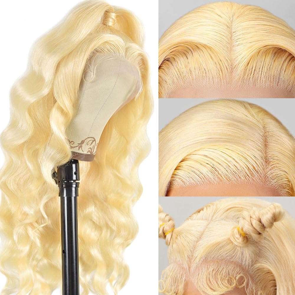 30 Inch 250 Density Body Wave Human Hair Lace Front Wig HD Lace - Image 3