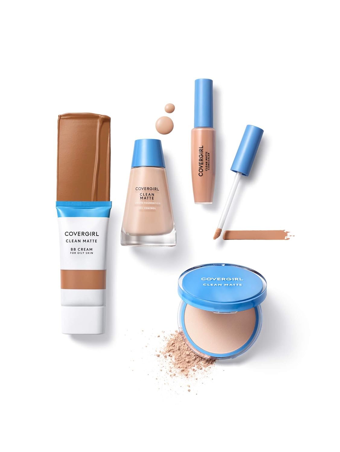 COVERGIRL Clean Matte Concealer Fair 110 Two-Pack 0.37 Fl Oz - Image 6