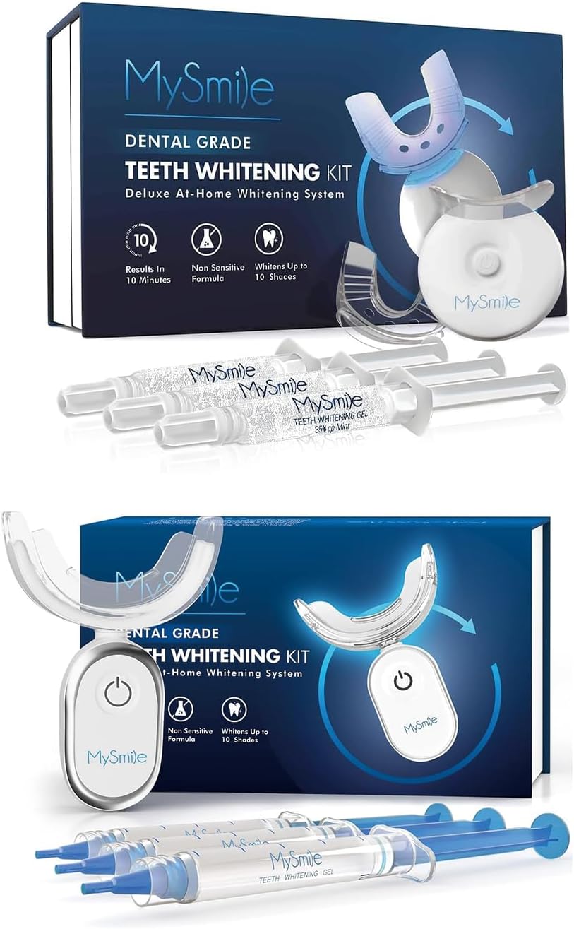 MySmile Teeth Whitening Kit with LED Light, 10 Min Fast Teeth Whitener