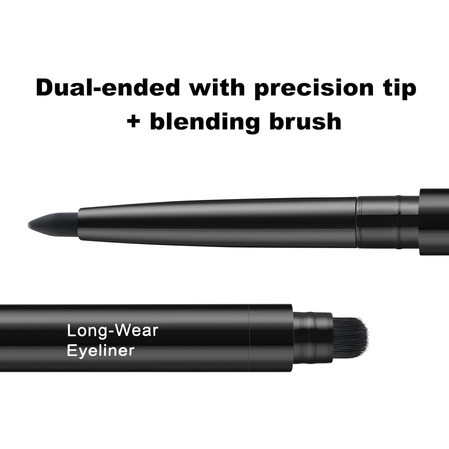 Smudge-Proof Waterproof Retractable Eyeliner Pencil with Brush, Matte and Shimmer Finish, 09 Bright Blue - Image 4