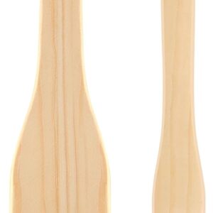 2PCS Flat Hake Paint Brushes, Hake Brush for Watercolor Brush Paint Artist Painting Brushes Set Sheep Hair Bristle for Watercolor, Wash Ceramic Pottery (1 Inch, 2 Inch)