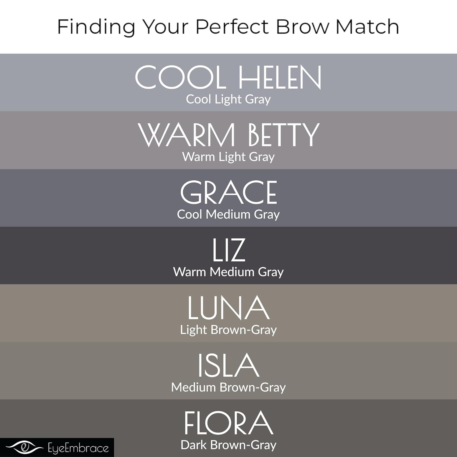 Eye Embrace Waterproof Gray Eyebrow and Hair Powder Root Cover-Up 0.15 oz Cruelty-Free - Image 4