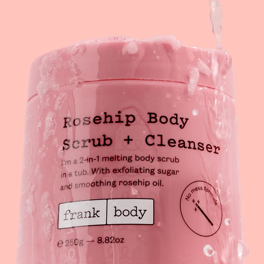 Frank Body Rosehip Body Scrub Cleanser 8.82 oz Vegan Cruelty Free Exfoliator with Rosehip Oil - Image 5