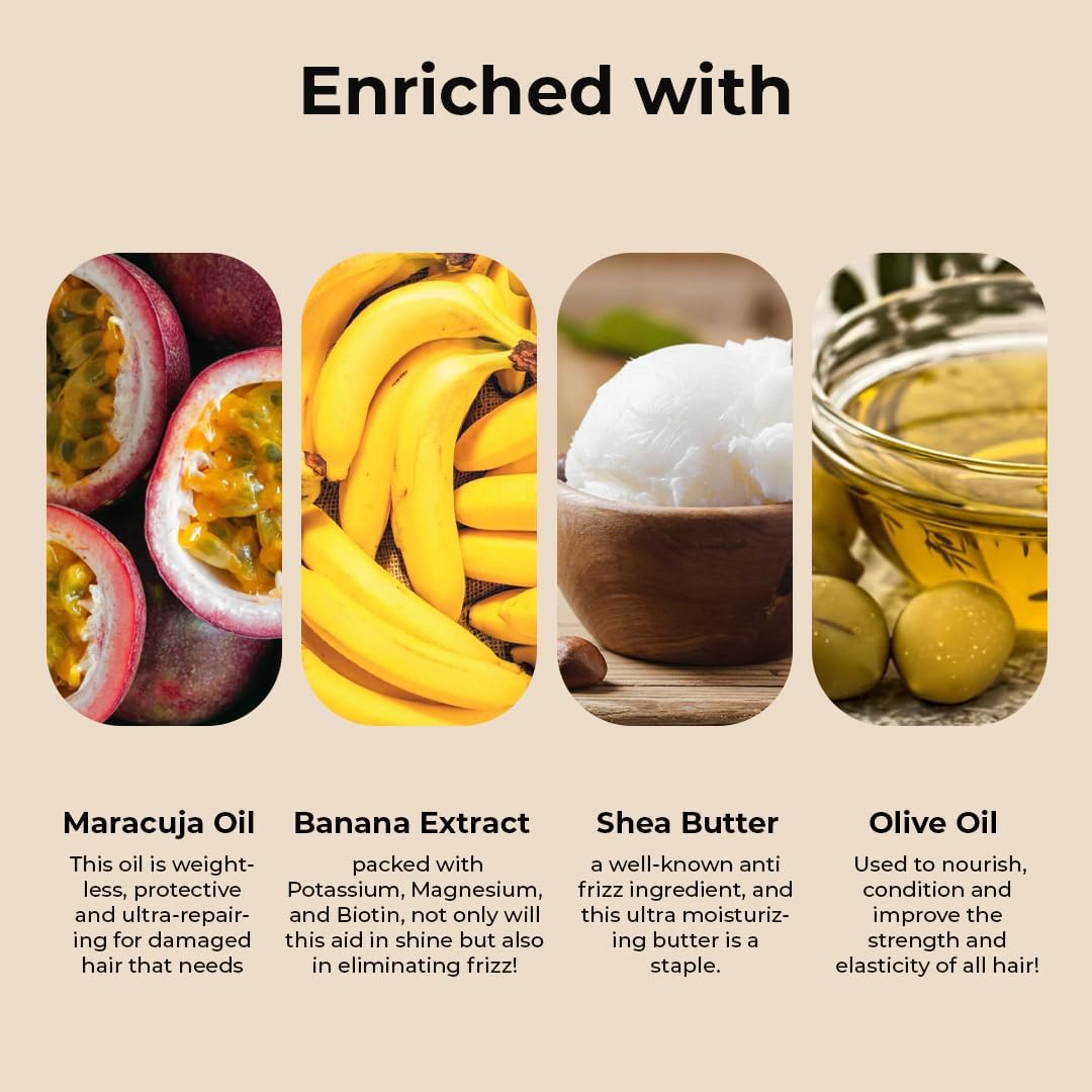 Nourishing Curly and Wavy Hair Mask with Avocado Oil, Amla, Cocoa Butter 250ml - Image 2