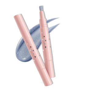 Glitter Liquid Eyeshadow, Long Lasting, Quick-Drying, Diamond Shimmer Eyeshadow, Pearlescent Rotating Eyeshadow, Creating High-Impact, Multi-Dimensional Eye Looks for Women, 03 Ice Blue