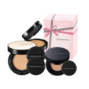 JUNGSAEMMOOL Essential Skin Nuder Cushion Gift Set (Light) | Nuder Cushion (Refill included) + Mini + Puff (1pc) | SPF 50+ PA+++