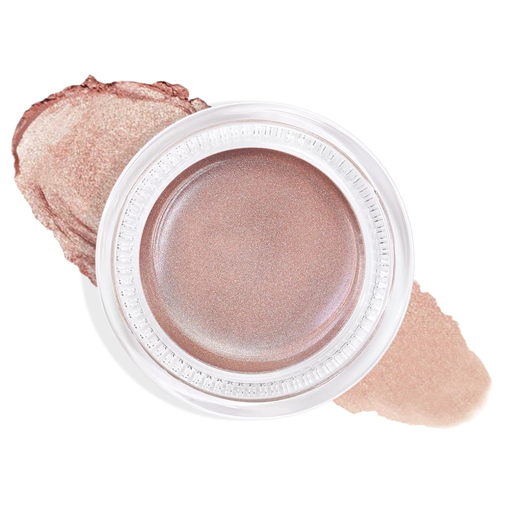 Cream Glitter Antique Rose Shimmer Metallic Eyeshadow Palette Makeup, Natural Single Mini Instant Holographic Eyeshadow For Older Women, Sombras Crema Para Ojos,Talc,Paraben&Cruelty Free,R02