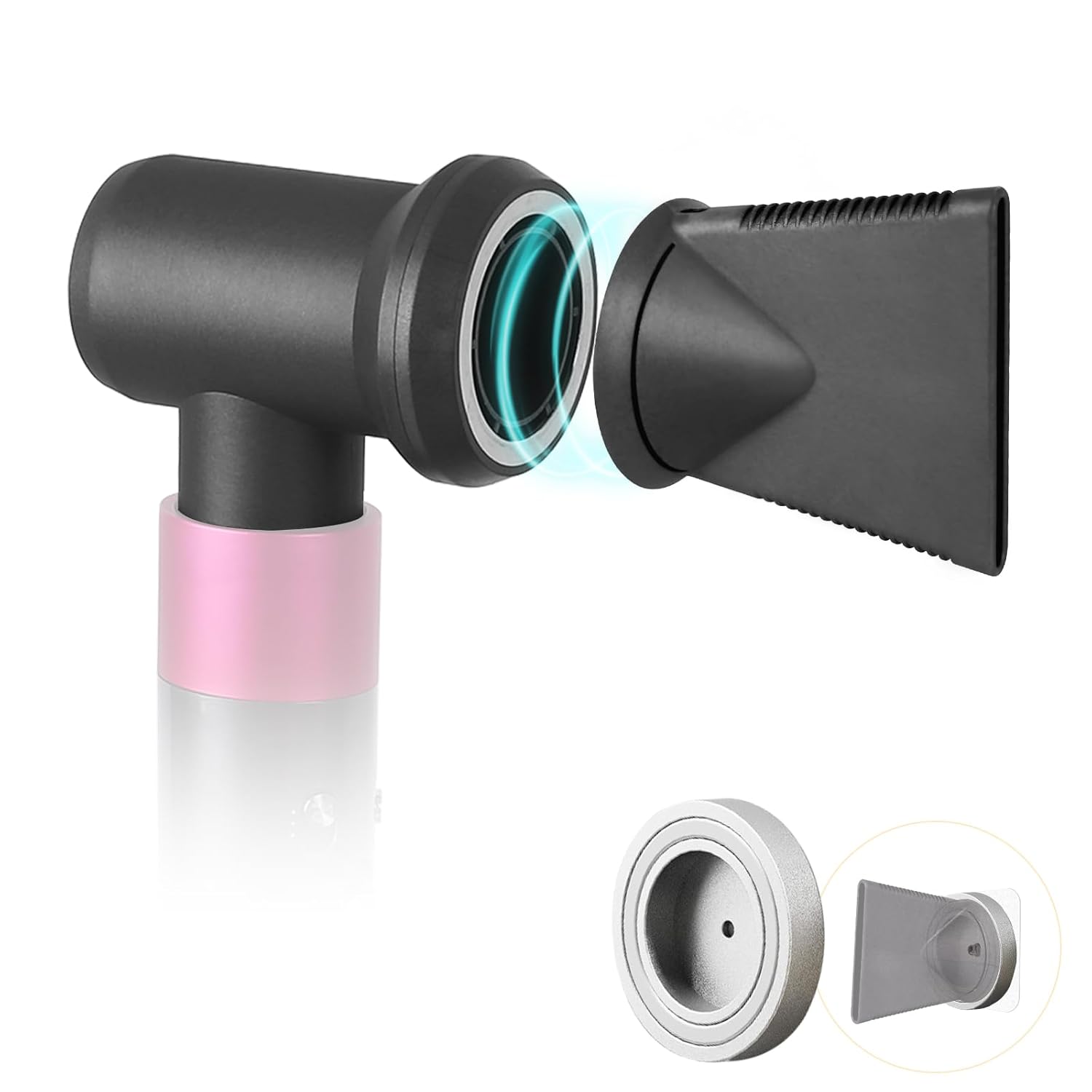 Professional Concentrator and Adapter Kit Compatible with Dyson Airwrap Styler, for Curling Iron Converting to Hair Dryer, with Hair Dryer Attachment Holder