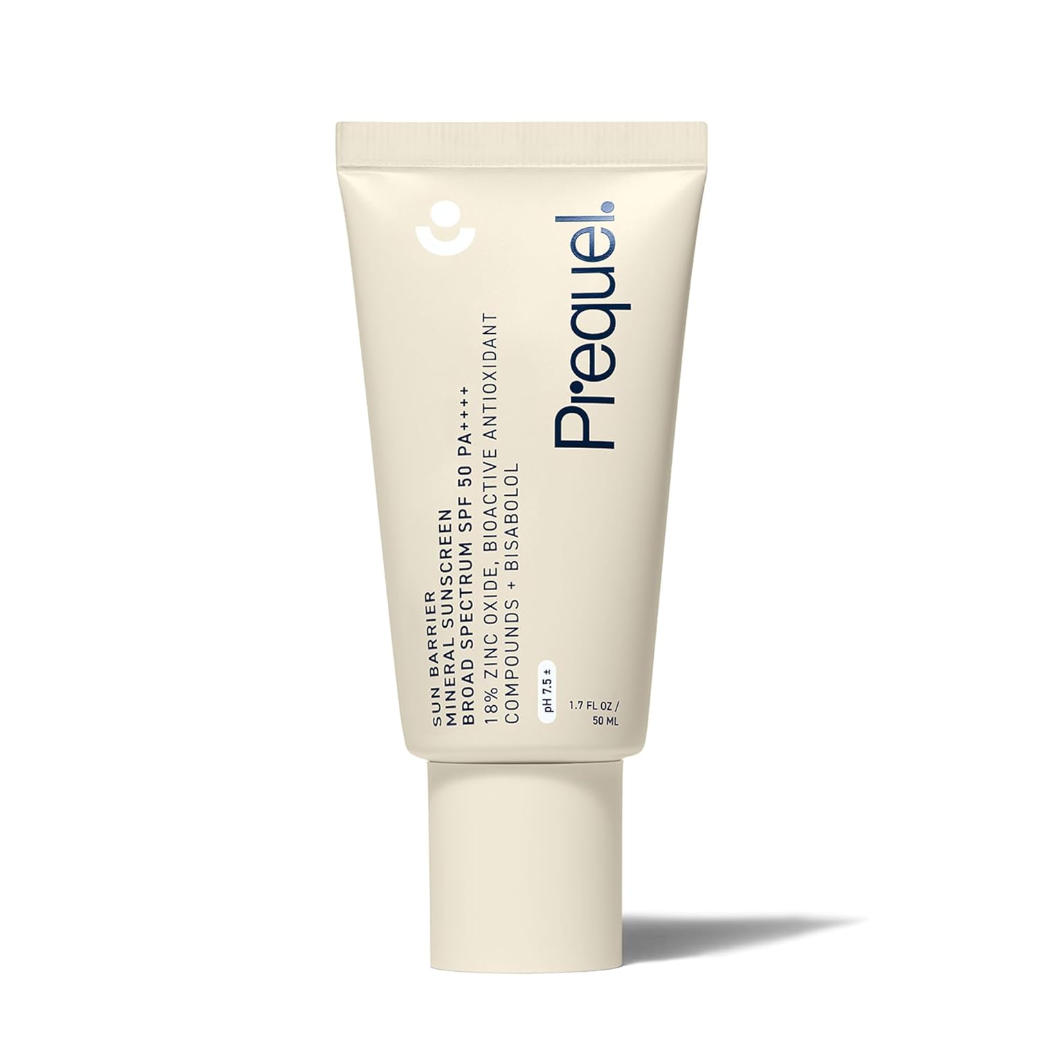 Skin Sun Barrier Mineral Sunscreen SPF 50. PA++++ Broad Spectrum Zinc Oxide Sunblock with Semi-Transparent Lightweight Texture. Moisturizing UV Defense for Face. Travel Size, 1.7oz