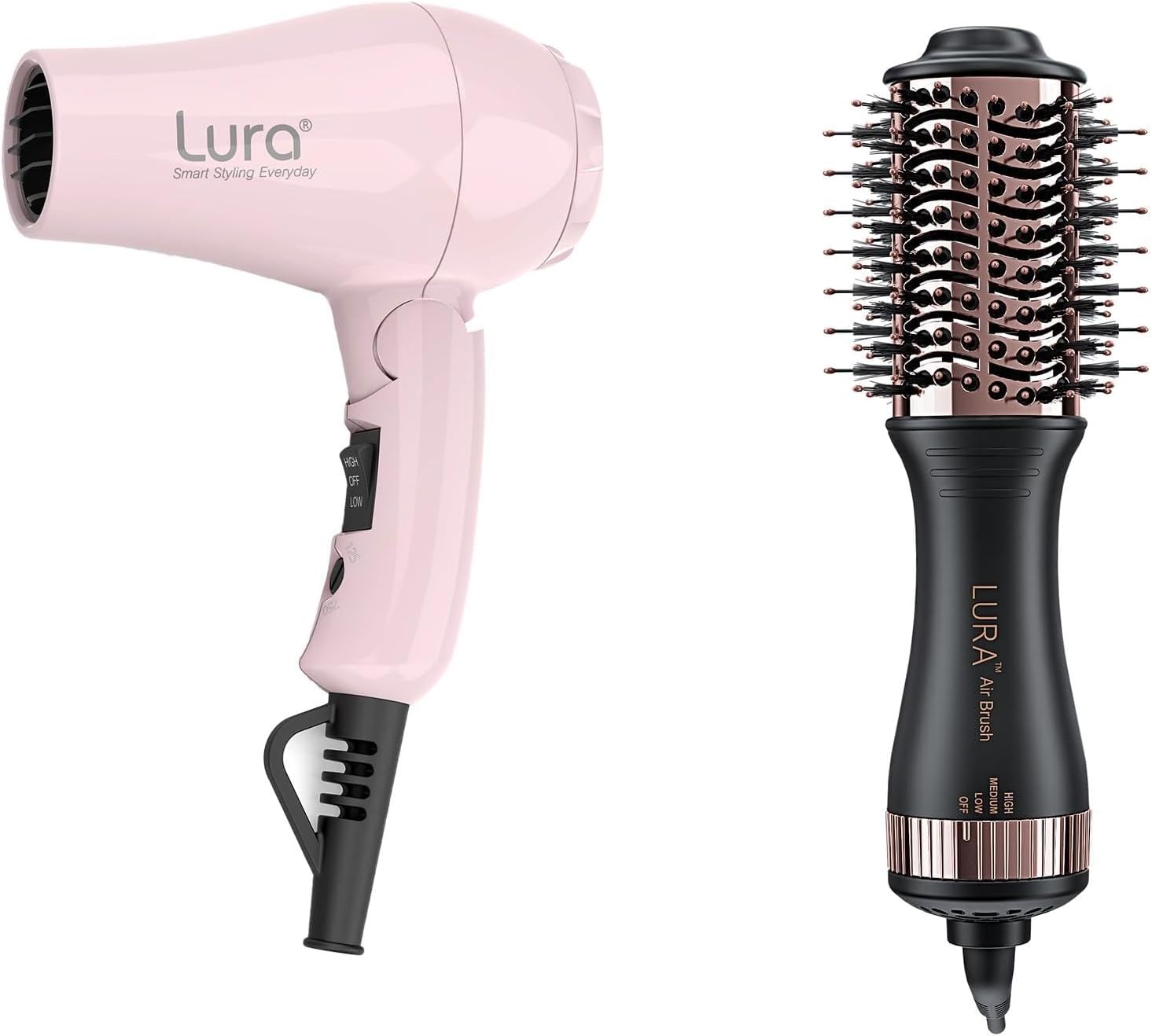 Travel Hair Dryer and Dual Voltage Hair Dryer Brush
