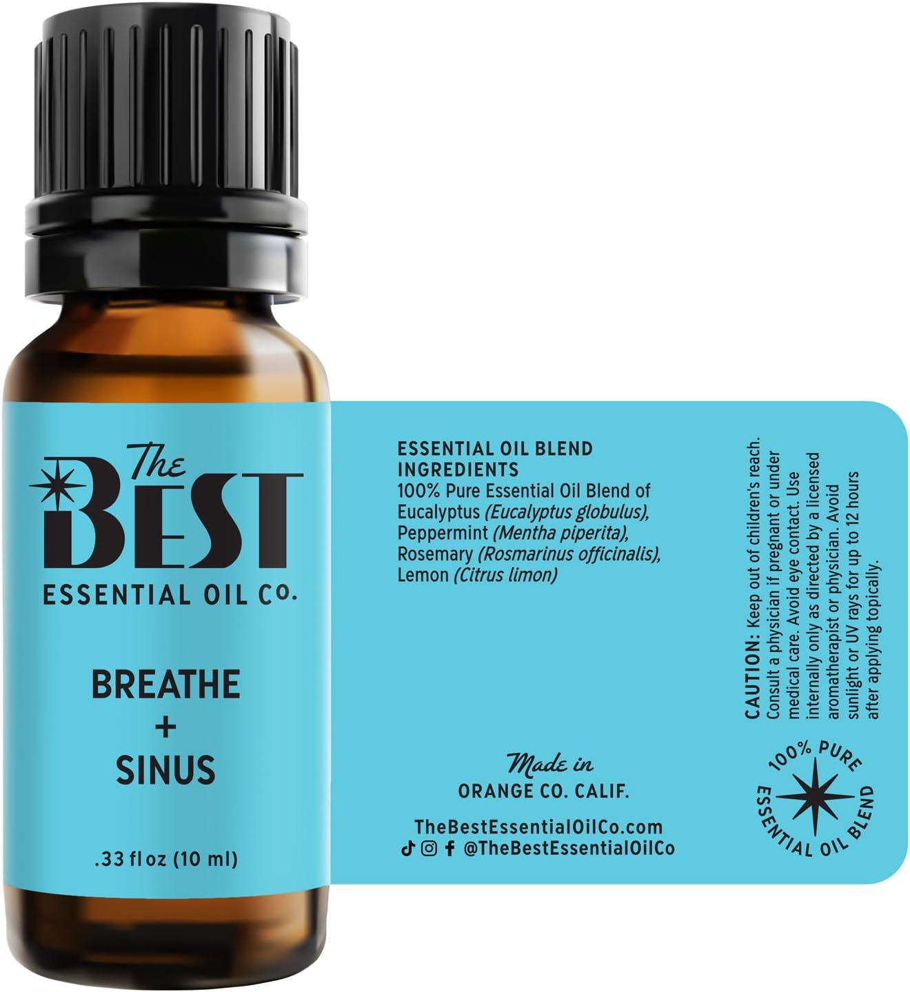 10ml Breathe + Sinus Essential Oil Blend 100% Pure Natural Aromatherapy - Image 9