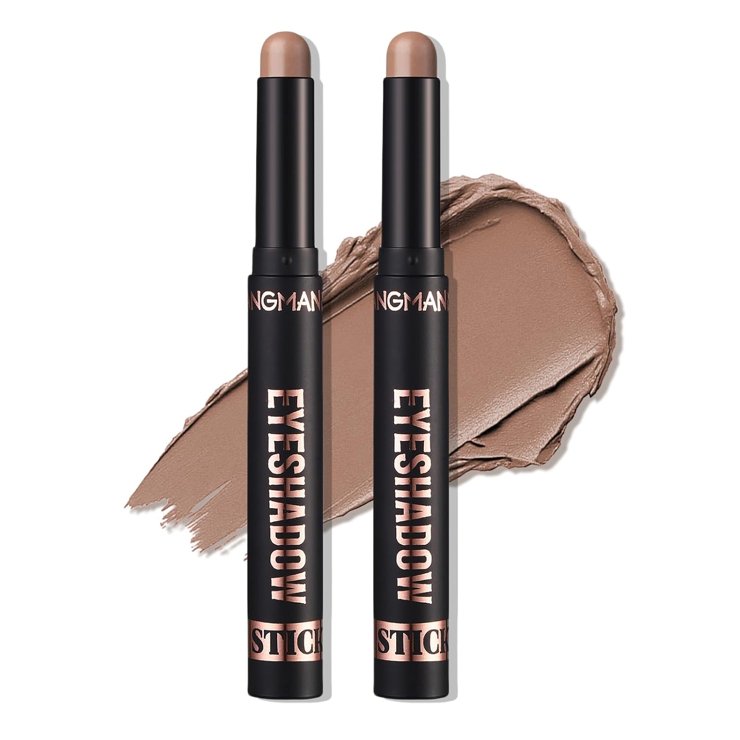Waterproof Cream Eyeshadow Stick for Older Women- High Pigmented Matte Nude Eye Shadow Sticks, Longlating Blendable Eyes Crayon Eyeshadow, Hypoallergenic Eye Brightener Stick.2pcs#19