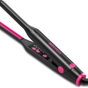 Small Flat Iron for Short Hair, 3/10" Pencil Flat Iron with Adjustable Temp Mini Hair Straightener for Edges Pixie Cut and Bangs, Tiny Hair Straightener with Floating Plates, Auto Shut Off
