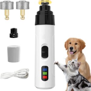 Silent Groom Pro Nail Grinder, 2025 New Dog Nail Trimmer, USB Rechargeable Pet Nail Grinder, Dog Nail Trimmers, Pet Paws Grooming Smoothing Tool